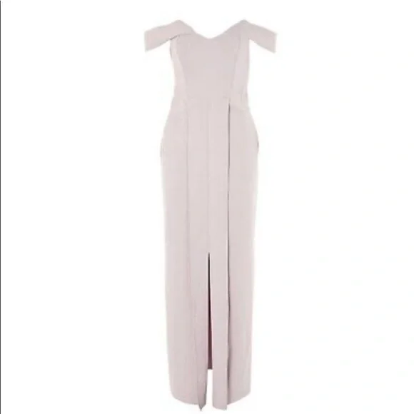 Topshop Lavender Crepe Bandeau Column Dress, sz12 - Picture 5 of 9